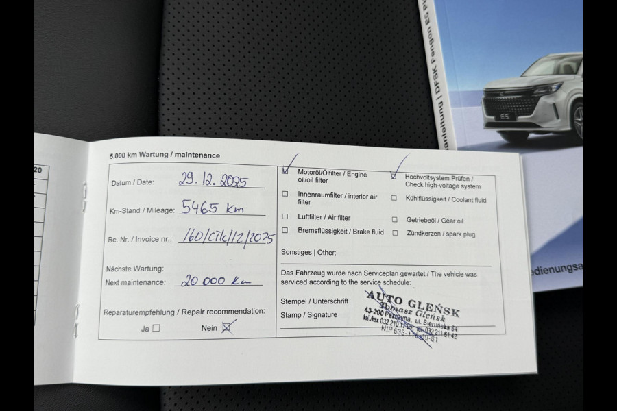 DFSK E5 1.5 PHEV L2 Compleet rijklaar prijs! | 7-persoons! | Panorama | 360° Camera | Trekhaak | 1e eigenaar | Fabrieksgarantie