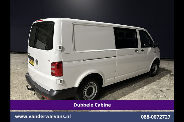 Volkswagen Transporter 2.0 TDI 150pk L2H1 Dubbele cabine Euro6 Airco | 6-Zits | 2500kg Trekhaak | Navigatie | Cruisecontrol | Apple Carplay, Android Auto, Parkeersensoren