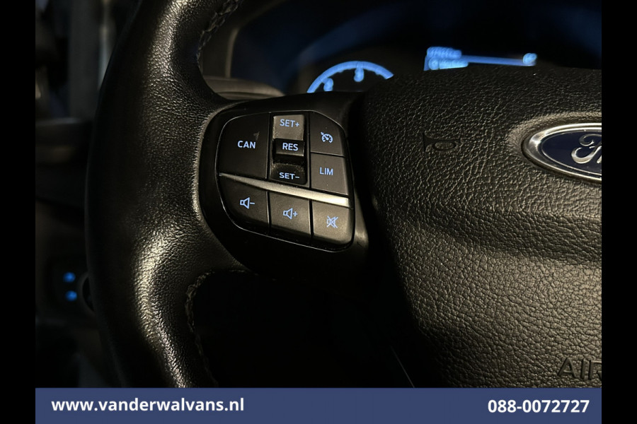 Ford Transit Custom 2.0 TDCI 131pk L2H1 Euro6 Airco | Navigatie | LED | Cruisecontrol | 2800kg Trekhaak Parkeersensoren, Bijrijdersbank