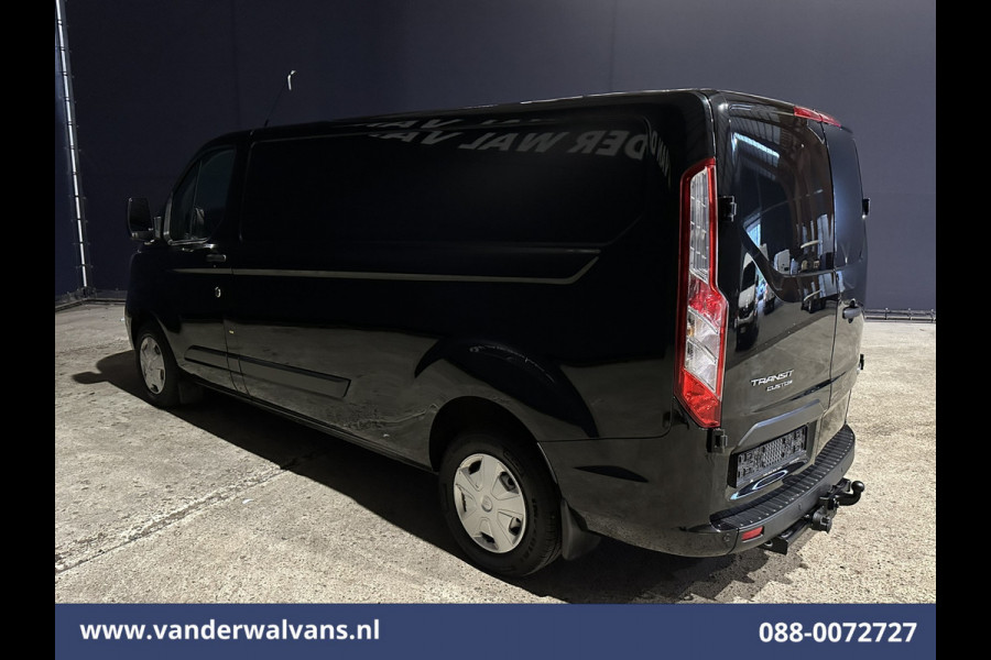 Ford Transit Custom 2.0 TDCI 131pk L2H1 Euro6 Airco | Navigatie | LED | Cruisecontrol | 2800kg Trekhaak Parkeersensoren, Bijrijdersbank