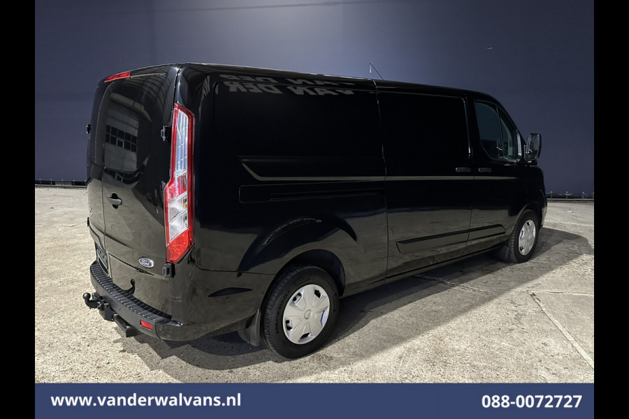 Ford Transit Custom 2.0 TDCI 131pk L2H1 Euro6 Airco | Navigatie | LED | Cruisecontrol | 2800kg Trekhaak Parkeersensoren, Bijrijdersbank