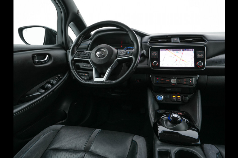 Nissan Leaf Tekna 40 kWh (SOH-83%) (INCL-BTW) *Aut.*LEATHER | FULL-LED | BOSE-AUDIO | TOPVIEW | DAB | KEYLESS | NAVI-FULLMAP | DAB | HEATED-COMFORTSEATS | PRIVACY-GLASS | ADAPTIVE-CRUISE | 17''ALU*