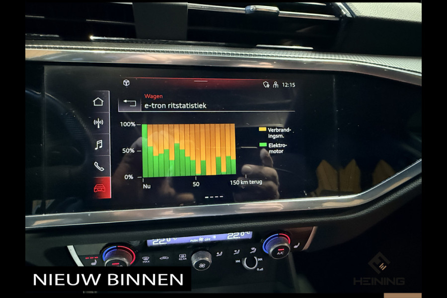 Audi Q3 45 TFSI e S edition. Pano. 2X S-Line. Apple-carplay. Blackline. 19 inch.
