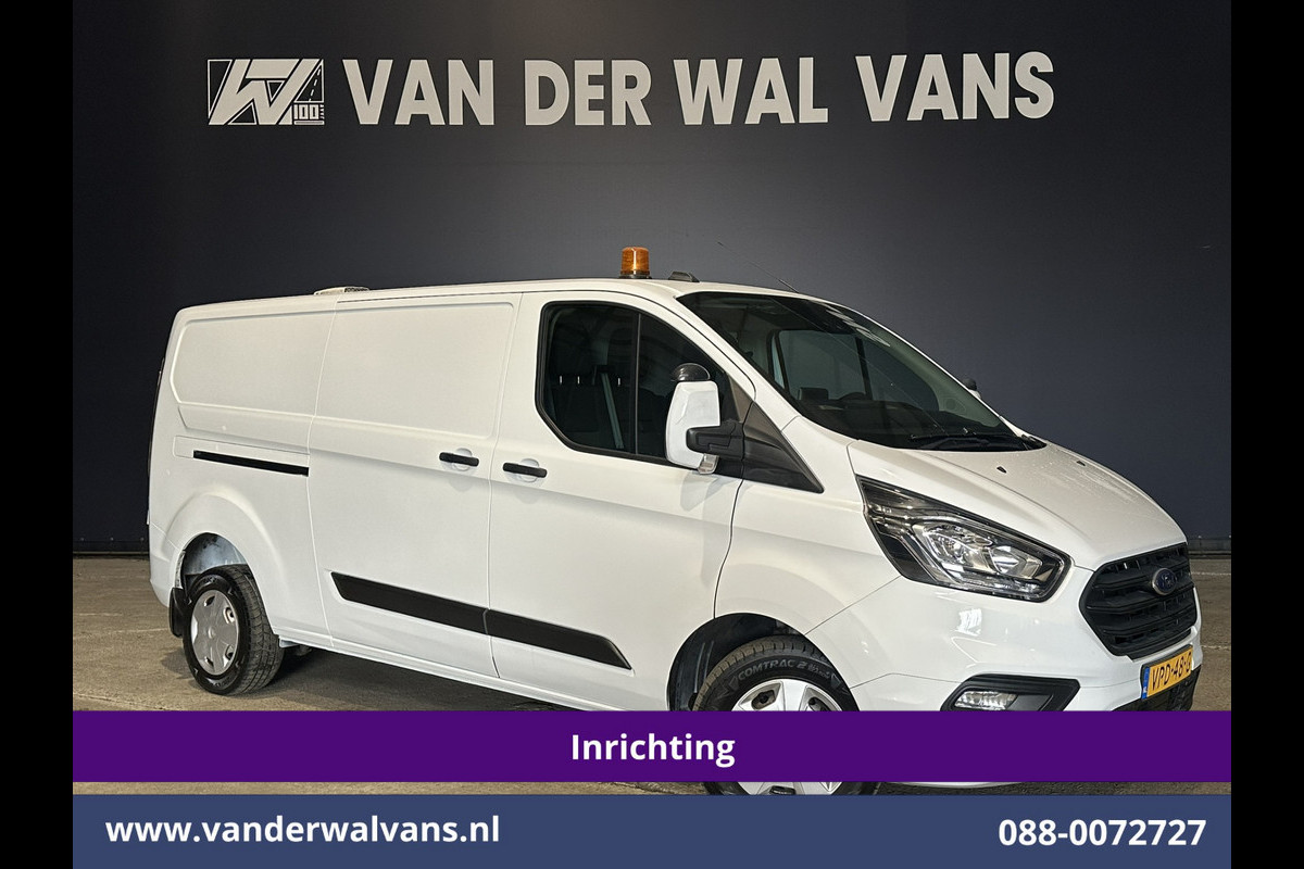 Ford Transit Custom 2.0 TDCI 130pk Inrichting L2H1 Euro6 Airco | Camera | Apple Carplay | 2800kg Trekhaak | Cruisecontrol Android Auto, Stoelverwarming, Verwarmde voorruit, Parkeersensoren, Bijrijdersbank