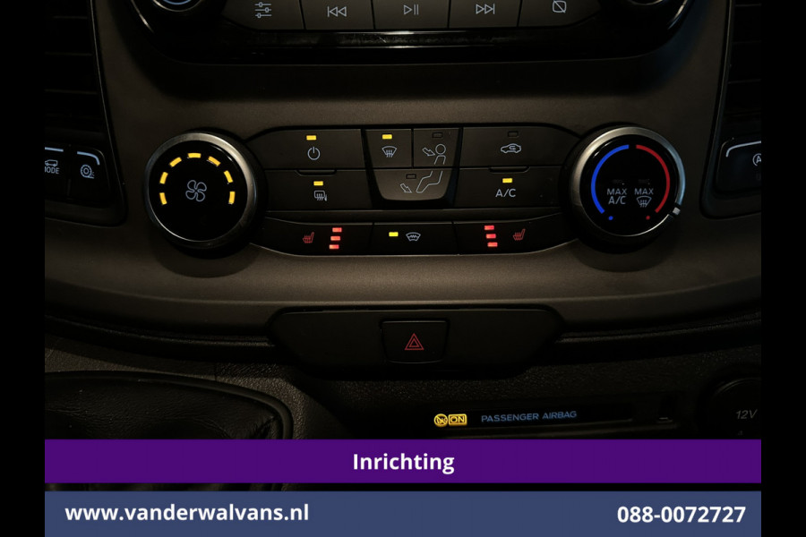 Ford Transit Custom 2.0 TDCI 130pk Inrichting L2H1 Euro6 Airco | Camera | Apple Carplay | 2800kg Trekhaak | Cruisecontrol Android Auto, Stoelverwarming, Verwarmde voorruit, Parkeersensoren, Bijrijdersbank