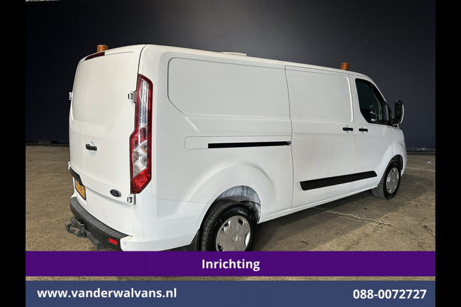 Ford Transit Custom 2.0 TDCI 130pk Inrichting L2H1 Euro6 Airco | Camera | Apple Carplay | 2800kg Trekhaak | Cruisecontrol Android Auto, Stoelverwarming, Verwarmde voorruit, Parkeersensoren, Bijrijdersbank