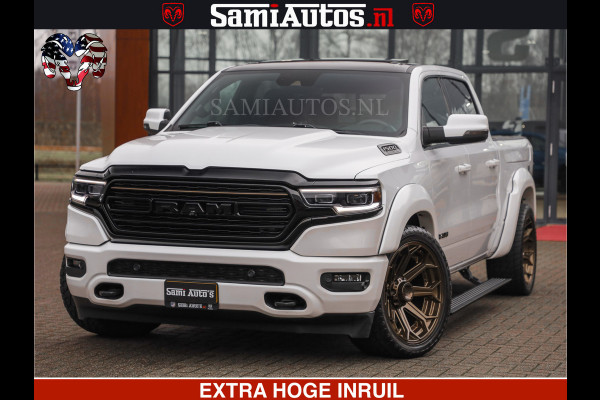 Dodge Ram 1500 HULK PACK | 5.7 V8 HEMI | SFEERVERLICHTING | FEUL WIELEN | TRAIN HORN | BOM VOL CREW CAB | DUBBELE CABINE | 5 PERSOONS | GRIJSKENTEKEN | MEGA DIKKE LIMITED ALN |