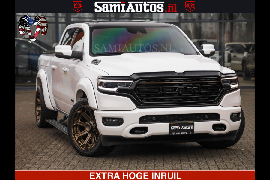 Dodge Ram 1500 HULK PACK | 5.7 V8 HEMI | SFEERVERLICHTING | FEUL WIELEN | TRAIN HORN | BOM VOL CREW CAB | DUBBELE CABINE | 5 PERSOONS | GRIJSKENTEKEN | MEGA DIKKE LIMITED ALN |