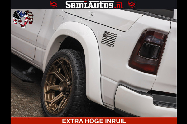Dodge Ram 1500 HULK PACK | 5.7 V8 HEMI | SFEERVERLICHTING | FEUL WIELEN | TRAIN HORN | BOM VOL CREW CAB | DUBBELE CABINE | 5 PERSOONS | GRIJSKENTEKEN | MEGA DIKKE LIMITED ALN |