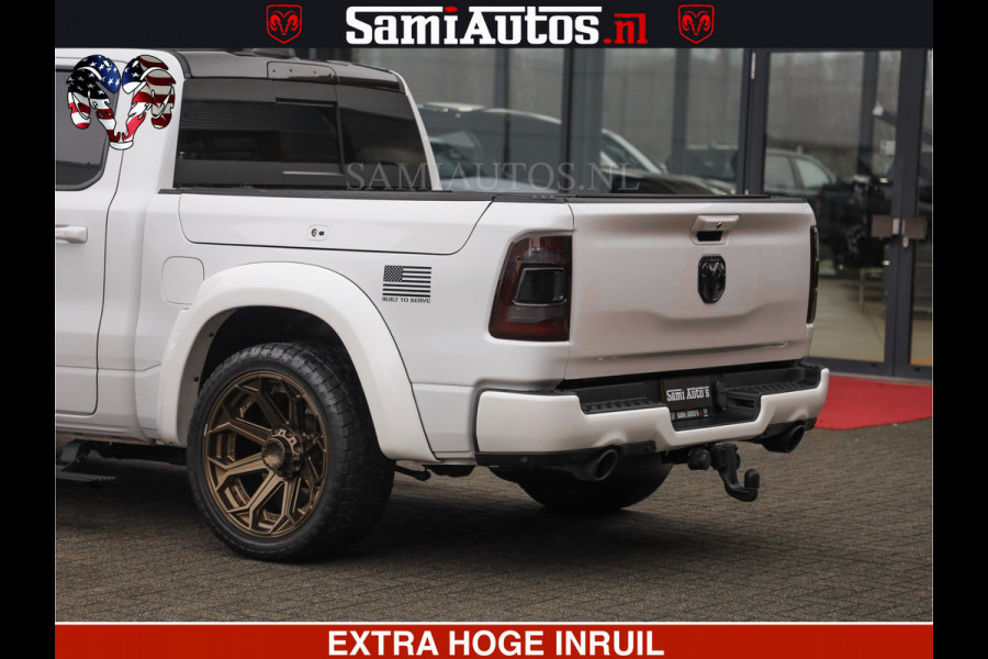 Dodge Ram 1500 HULK PACK | 5.7 V8 HEMI | SFEERVERLICHTING | FEUL WIELEN | TRAIN HORN | BOM VOL CREW CAB | DUBBELE CABINE | 5 PERSOONS | GRIJSKENTEKEN | MEGA DIKKE LIMITED ALN |