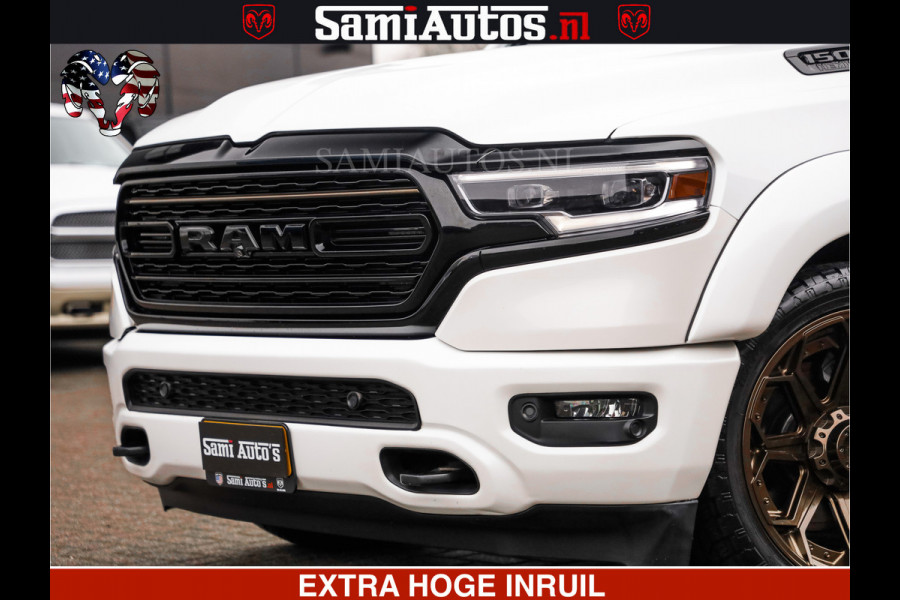 Dodge Ram 1500 HULK PACK | 5.7 V8 HEMI | SFEERVERLICHTING | FEUL WIELEN | TRAIN HORN | BOM VOL CREW CAB | DUBBELE CABINE | 5 PERSOONS | GRIJSKENTEKEN | MEGA DIKKE LIMITED ALN |