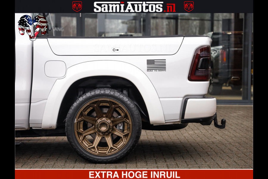 Dodge Ram 1500 HULK PACK | 5.7 V8 HEMI | SFEERVERLICHTING | FEUL WIELEN | TRAIN HORN | BOM VOL CREW CAB | DUBBELE CABINE | 5 PERSOONS | GRIJSKENTEKEN | MEGA DIKKE LIMITED ALN |