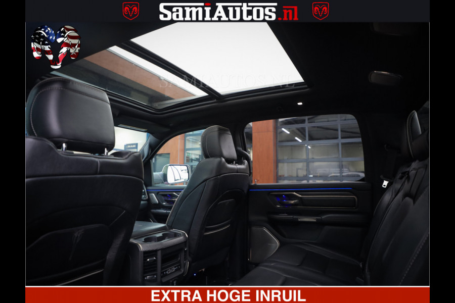 Dodge Ram 1500 HULK PACK | 5.7 V8 HEMI | SFEERVERLICHTING | FEUL WIELEN | TRAIN HORN | BOM VOL CREW CAB | DUBBELE CABINE | 5 PERSOONS | GRIJSKENTEKEN | MEGA DIKKE LIMITED ALN |