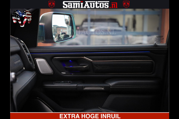 Dodge Ram 1500 HULK PACK | 5.7 V8 HEMI | SFEERVERLICHTING | FEUL WIELEN | TRAIN HORN | BOM VOL CREW CAB | DUBBELE CABINE | 5 PERSOONS | GRIJSKENTEKEN | MEGA DIKKE LIMITED ALN |