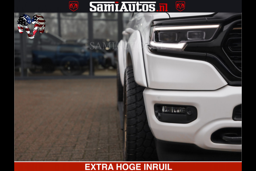 Dodge Ram 1500 HULK PACK | 5.7 V8 HEMI | SFEERVERLICHTING | FEUL WIELEN | TRAIN HORN | BOM VOL CREW CAB | DUBBELE CABINE | 5 PERSOONS | GRIJSKENTEKEN | MEGA DIKKE LIMITED ALN |