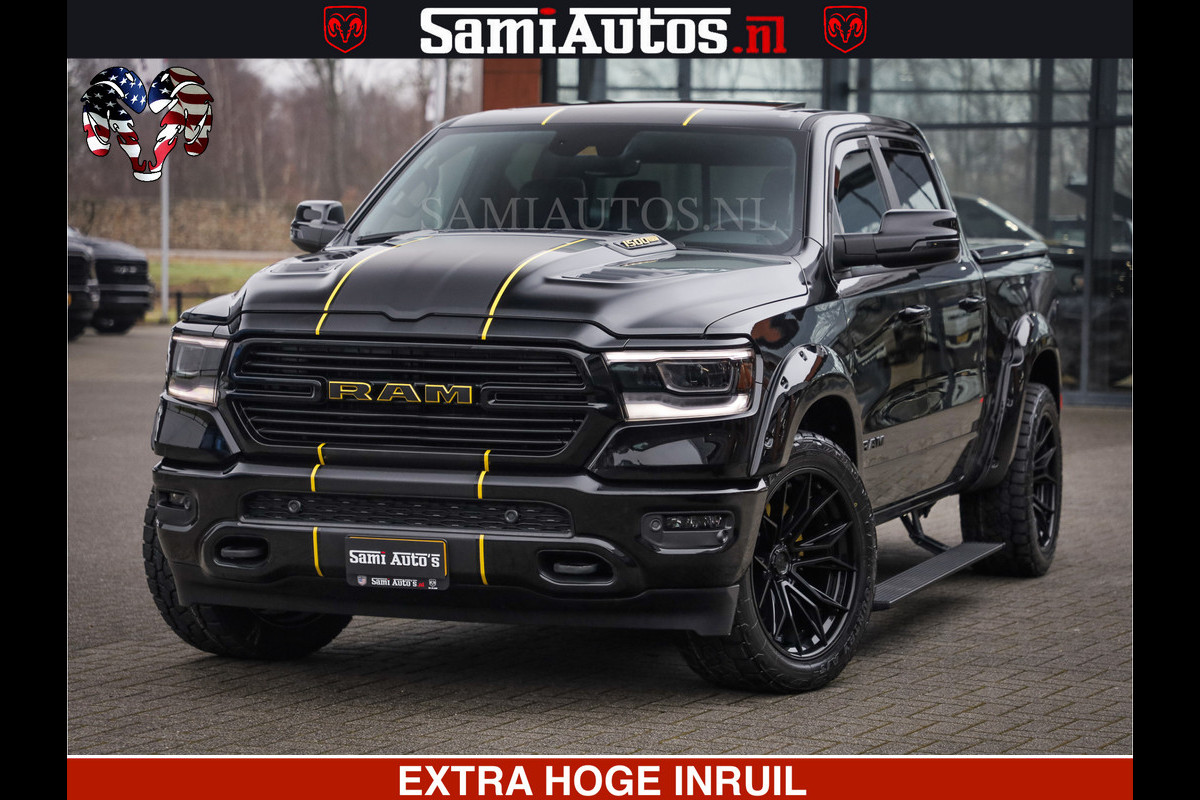 Dodge Ram 1500 LARAMIE SPORT 4X4 5.7 V8 | PRINS LPG | CAMERA | APPLE CARPLAY | 3500KG | FULL LED | CRUISE | MEMORY SEATS | LEDER | DUBBELE CABINE | CREWCAB Voorraad Nr: 2524 - 1249