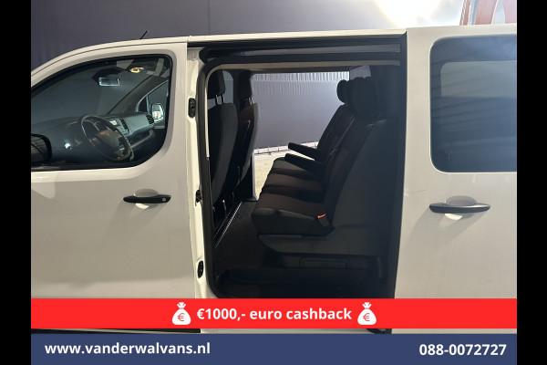 Peugeot Expert 2.0 BlueHDI 123pk L3H1 Dubbele Cabine Euro6 Airco | 2x zijdeur | 2500kg Trekhaak | 5-Zits Cruisecontrol, Parkeersensoren