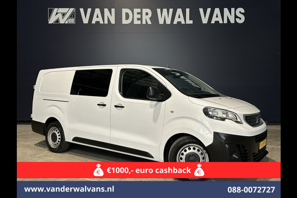 Peugeot Expert 2.0 BlueHDI 123pk L3H1 Dubbele Cabine Euro6 Airco | 2x zijdeur | 2500kg Trekhaak | 5-Zits Cruisecontrol, Parkeersensoren