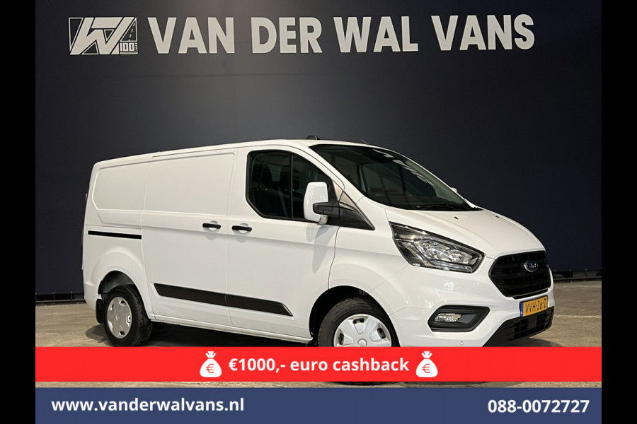 Ford Transit Custom 2.0 TDCI L1H1 Euro6 Airco | Navigatie | Camera | LED | Cruisecontrol Stoelverwarming Parkeersensoren, Verwarmde voorruit, Bijrijdersbank, 2500kg trekvermogen