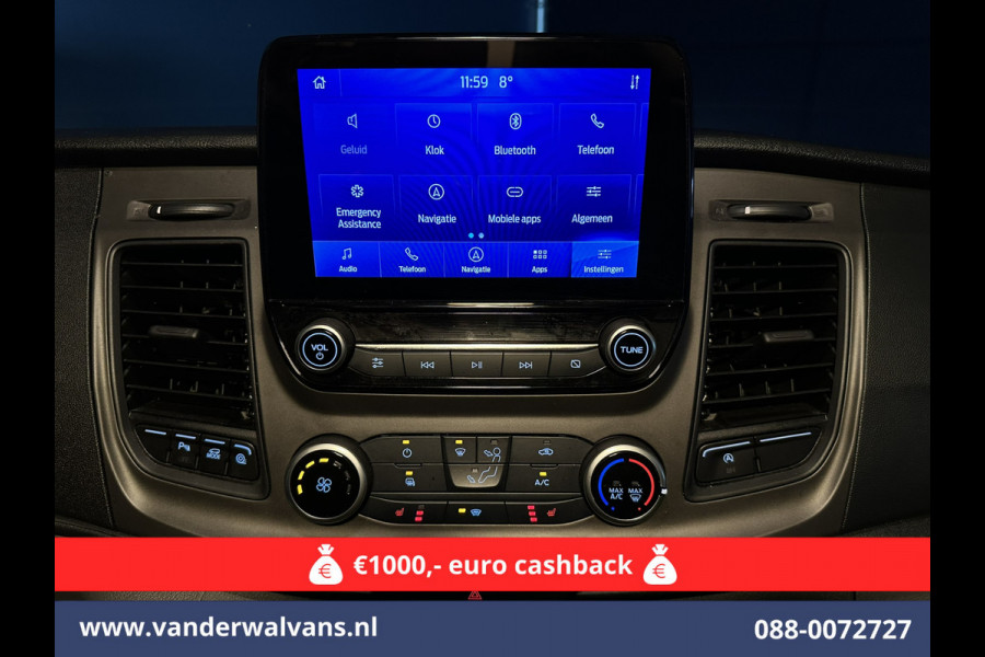 Ford Transit Custom 2.0 TDCI L1H1 Euro6 Airco | Navigatie | Camera | LED | Cruisecontrol Stoelverwarming Parkeersensoren, Verwarmde voorruit, Bijrijdersbank, 2500kg trekvermogen