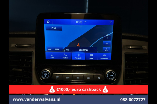 Ford Transit Custom 2.0 TDCI L1H1 Euro6 Airco | Navigatie | Camera | LED | Cruisecontrol Stoelverwarming Parkeersensoren, Verwarmde voorruit, Bijrijdersbank, 2500kg trekvermogen