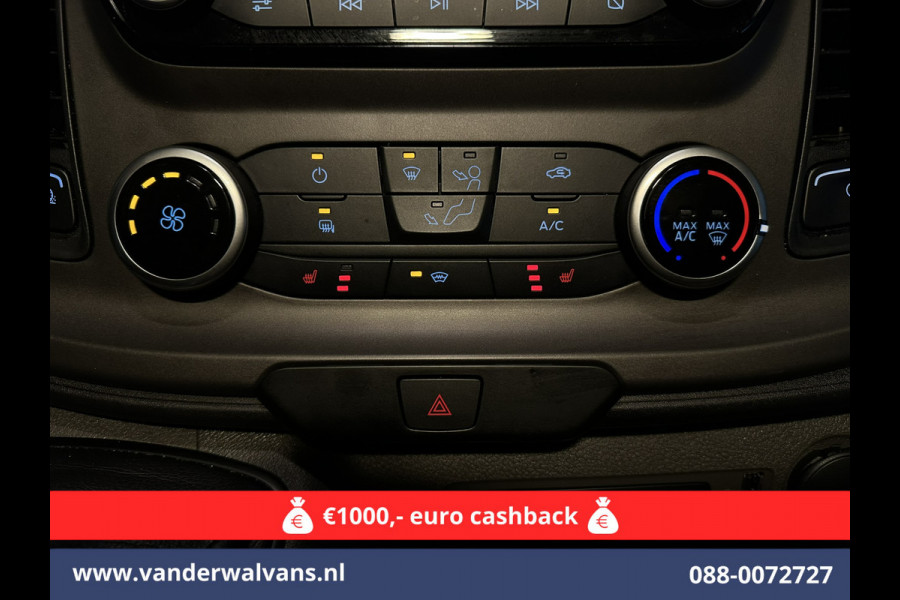 Ford Transit Custom 2.0 TDCI L1H1 Euro6 Airco | Navigatie | Camera | LED | Cruisecontrol Stoelverwarming Parkeersensoren, Verwarmde voorruit, Bijrijdersbank, 2500kg trekvermogen