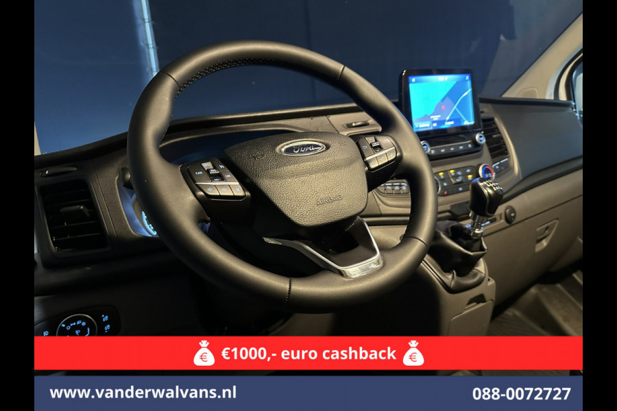 Ford Transit Custom 2.0 TDCI L1H1 Euro6 Airco | Navigatie | Camera | LED | Cruisecontrol Stoelverwarming Parkeersensoren, Verwarmde voorruit, Bijrijdersbank, 2500kg trekvermogen