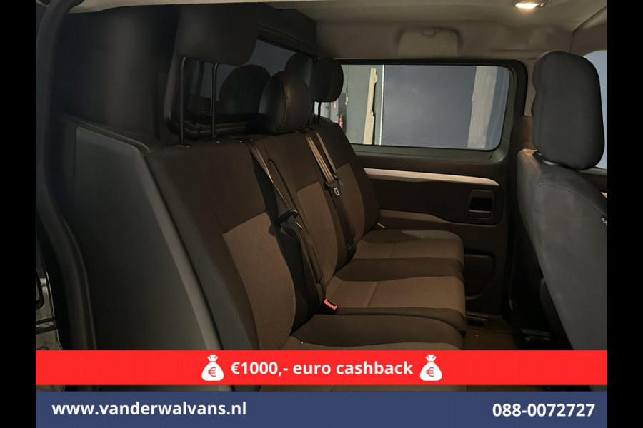 Opel Vivaro 2.0 CDTI 150pk L3H1 Dubbele Cabine Euro6 Airco | Camera | Navigatie | 5-zits | 2500kg Trekhaak Apple Carplay, Android Auto, Cruisecontrol, LM Velgen, Parkeersensoren