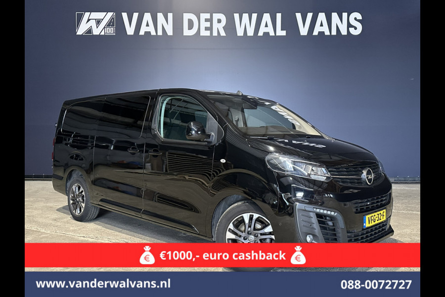 Opel Vivaro 2.0 CDTI 150pk L3H1 Dubbele Cabine Euro6 Airco | Camera | Navigatie | 5-zits | 2500kg Trekhaak Apple Carplay, Android Auto, Cruisecontrol, LM Velgen, Parkeersensoren