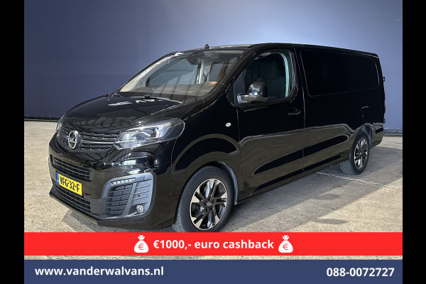 Opel Vivaro 2.0 CDTI 150pk L3H1 Dubbele Cabine Euro6 Airco | Camera | Navigatie | 5-zits | 2500kg Trekhaak Apple Carplay, Android Auto, Cruisecontrol, LM Velgen, Parkeersensoren