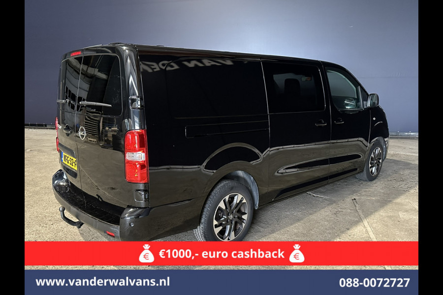 Opel Vivaro 2.0 CDTI 150pk L3H1 Dubbele Cabine Euro6 Airco | Camera | Navigatie | 5-zits | 2500kg Trekhaak Apple Carplay, Android Auto, Cruisecontrol, LM Velgen, Parkeersensoren