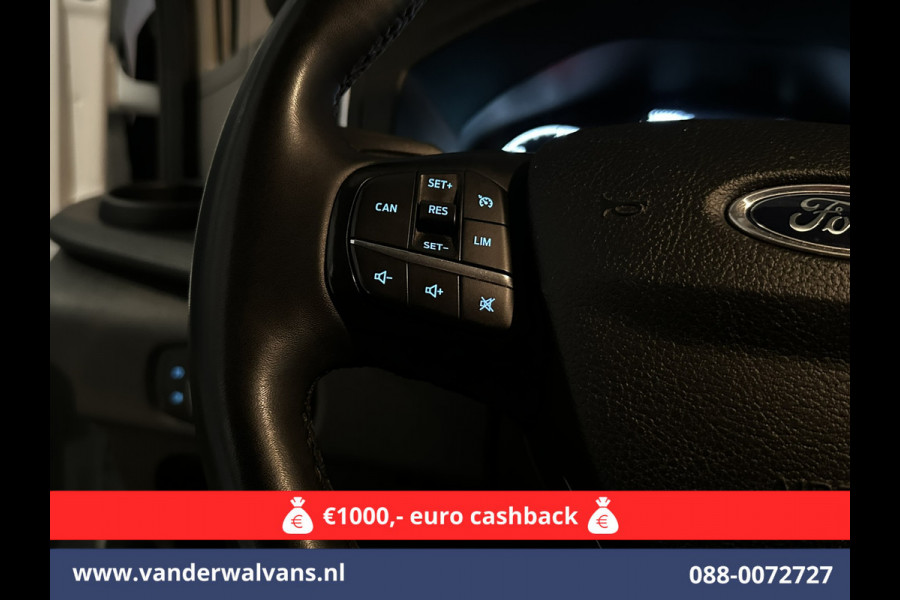 Ford Transit 2.0 TDCI 131pk L4H3 Jumbo Euro6 Airco | Camera | Navigatie | Cruisecontrol | Parkeersensoren | Apple Carplay Android Auto, Bijrijdersbank, 2800kg trekvermogen