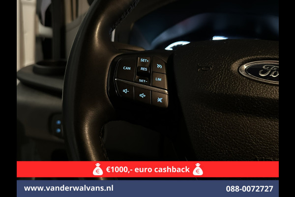 Ford Transit 2.0 TDCI 131pk L4H3 Jumbo Euro6 Airco | Camera | Navigatie | Cruisecontrol | Parkeersensoren | Apple Carplay Android Auto, Bijrijdersbank, 2800kg trekvermogen