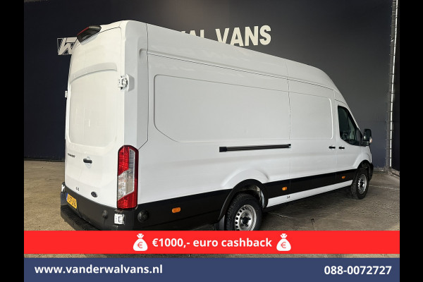 Ford Transit 2.0 TDCI 131pk L4H3 Jumbo Euro6 Airco | Camera | Navigatie | Cruisecontrol | Parkeersensoren | Apple Carplay Android Auto, Bijrijdersbank, 2800kg trekvermogen