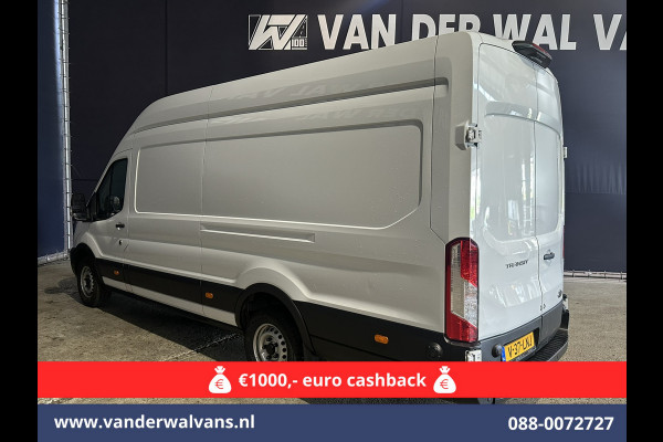 Ford Transit 2.0 TDCI 131pk L4H3 Jumbo Euro6 Airco | Camera | Navigatie | Cruisecontrol | Parkeersensoren | Apple Carplay Android Auto, Bijrijdersbank, 2800kg trekvermogen