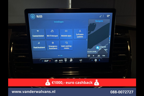 Ford Transit 2.0 TDCI 131pk L4H3 Jumbo Euro6 Airco | Camera | Navigatie | Cruisecontrol | Parkeersensoren | Apple Carplay Android Auto, Bijrijdersbank, 2800kg trekvermogen