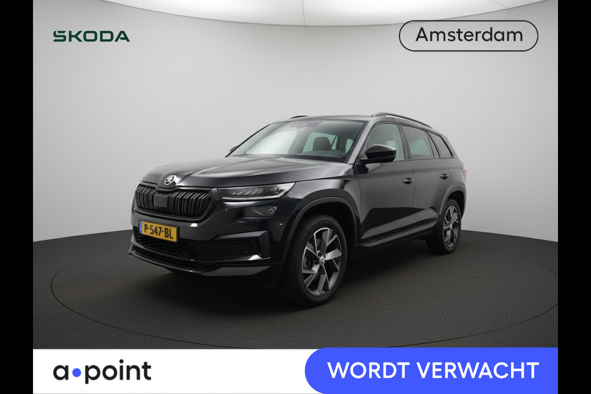 Škoda Kodiaq 1.5 TSI Sportline Business 150 pk Automaat (DSG) | Navigatie | Trekhaak (wegklapbaar) | Parkeersensoren | Achteruitrijcamera | Autom. airco (3 zones) | Stoelverwarming |