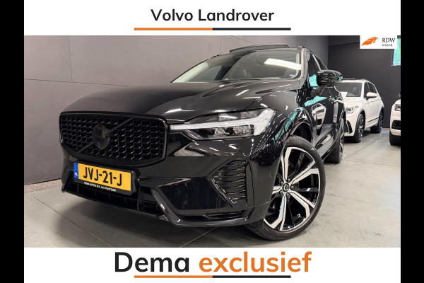 Volvo XC60 2.0 T8 455PK AWD R-DESIGN BLACK B&W/PANO/LEDER/H-UP/360CAM/STOEL-M+KOELING///