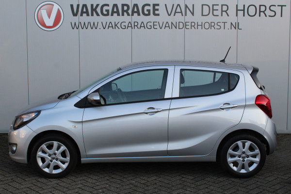 Opel KARL 1.0-75pk ecoFLEX Edition. Erg nette hoogzitter ! Slechts 59.000km ! Airco, parkeersensoren achter, cruise control, Bluetooth telefoonvoorbereidng, metallic lak etc.
