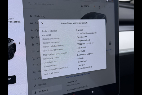 Tesla Model Y Long Range AWD 514pk SOH 85% Warmtepomp 20" Lmv Ivoor Leer Panoramadak Matrix-LED Autopilot Elektr.Stuur+Stoel+Verwarmd Navi Ecc Camera's Elektr.AchterKlep Parkeer Assistent Sentry-Mode Privacyglas Bluetooth Dodehoek detector Connected services Origineel Nederlandse Auto Batterij en Motorgarantie tot 23-12-2029/192.000km