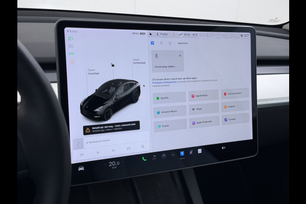 Tesla Model Y Long Range AWD 514pk SOH 85% Warmtepomp 20" Lmv Ivoor Leer Panoramadak Matrix-LED Autopilot Elektr.Stuur+Stoel+Verwarmd Navi Ecc Camera's Elektr.AchterKlep Parkeer Assistent Sentry-Mode Privacyglas Bluetooth Dodehoek detector Connected services Origineel Nederlandse Auto Batterij en Motorgarantie tot 23-12-2029/192.000km