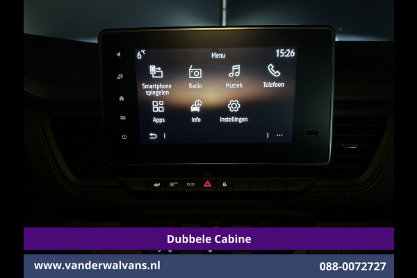 Renault Trafic 2.0 dCi L2H1 Dubbele Cabine Euro6 Airco | 6-Zits | Apple Carplay | Cruisecontrol | Trekhaak Android Auto, Parkeersensoren