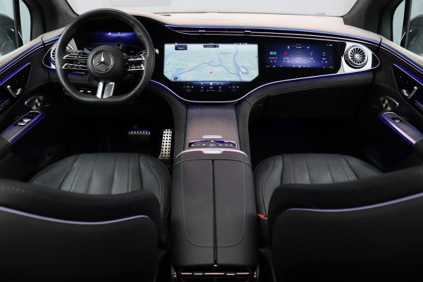 Mercedes-Benz EQE SUV 500 4Matic AMG Line 96 kWh | Hyperscreen | Airmatic | Achterasbesturing | Distronic+ | Stoelventilatie | Trekhaak | Burmester | Memory | HUD | Warmtepomp |