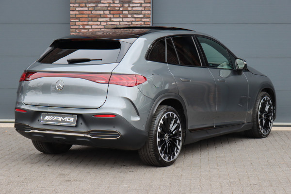 Mercedes-Benz EQE SUV 500 4Matic AMG Line 96 kWh | Hyperscreen | Airmatic | Achterasbesturing | Distronic+ | Stoelventilatie | Trekhaak | Burmester | Memory | HUD | Warmtepomp |