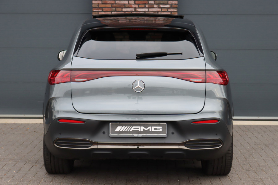 Mercedes-Benz EQE SUV 500 4Matic AMG Line 96 kWh | Hyperscreen | Airmatic | Achterasbesturing | Distronic+ | Stoelventilatie | Trekhaak | Burmester | Memory | HUD | Warmtepomp |