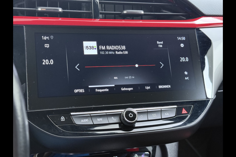 Opel CORSA-E GS Line 50kWh Navi Ecc Stoel+Stuurverwarming Apple Carplay Android Auto Cruise Control Pdc SOH 89% Led Lane Assist Privacy Glas Regen-Lichtsensor Led Keyless Verkeersbord detectie Rijstrooksensor Dealeronderhouden