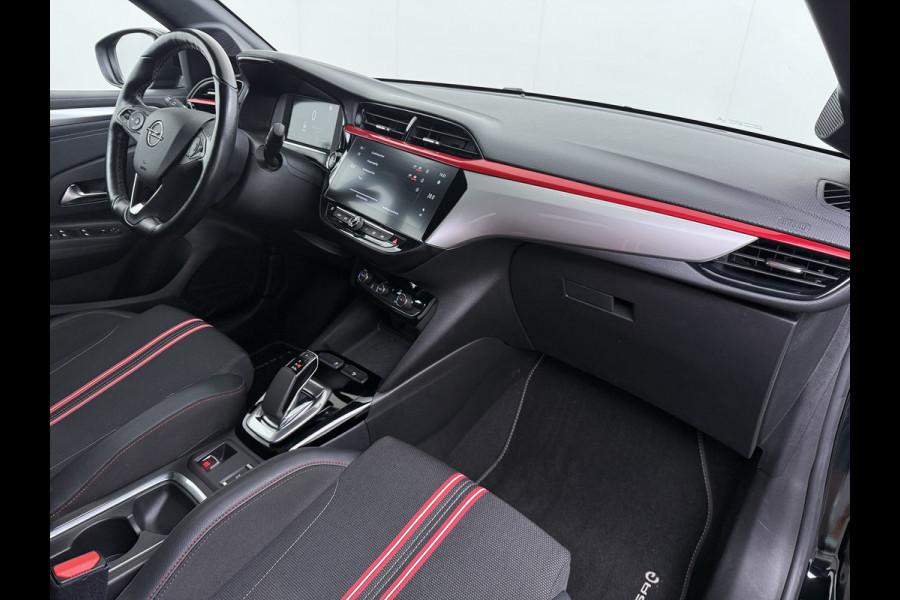 Opel CORSA-E GS Line 50kWh Navi Ecc Stoel+Stuurverwarming Apple Carplay Android Auto Cruise Control Pdc SOH 89% Led Lane Assist Privacy Glas Regen-Lichtsensor Led Keyless Verkeersbord detectie Rijstrooksensor Dealeronderhouden
