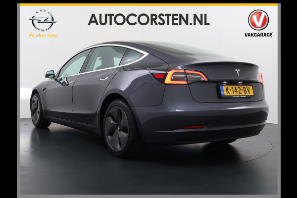 Tesla Model 3 RWD SR plus 325PK SOH 93% LFP Accu Lmv 18" AutoPilot Leder Panoramadak Adaptive-Cruise Camera's Elektr.-Stuur+Stoelen+Spiegels+G Navi LED DAB Voorverwarmen interieur via App Keyless One-Pedal-Drive Origineel Nederlandse auto Fabrieksgarantie op Accu en Motor tot 5-12-2028/160.000km