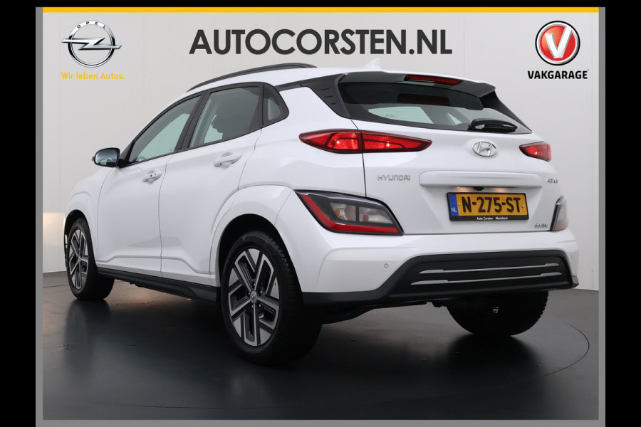 Hyundai Kona EV Comfort 64kWh FACELIFT SOH 100% Fase 3 Laden All-Season Banden Navi Ecc Adap.Cruise Camera Krell®-Audio Apple Carplay Android Keyless Subwoofer Led Lmv Rijstrooksensor Forward Collision-Avoidance Bluetooth 1e Eigenaar Origineel Nederlandse Auto