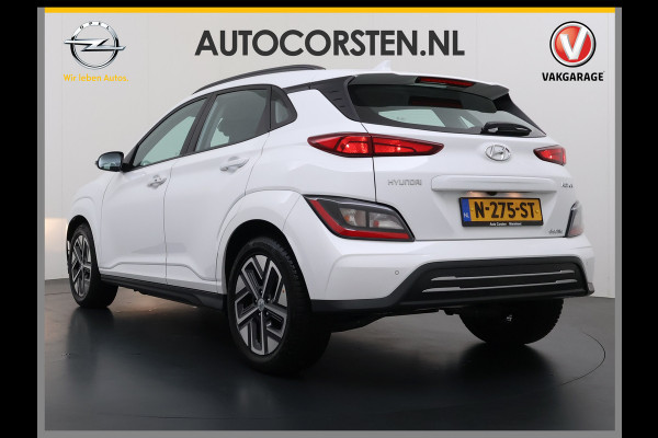 Hyundai Kona EV Comfort 64kWh FACELIFT SOH 100% Fase 3 Laden All-Season Banden Navi Ecc Adap.Cruise Camera Krell®-Audio Apple Carplay Android Keyless Subwoofer Led Lmv Rijstrooksensor Forward Collision-Avoidance Bluetooth 1e Eigenaar Origineel Nederlandse Auto